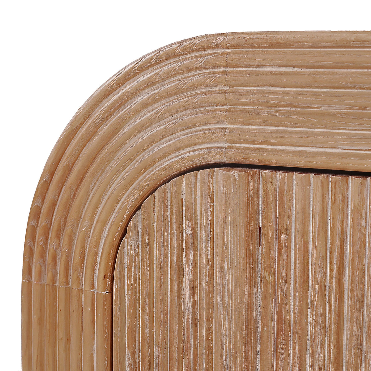 Chloe Channel Bedside Table Natural Oak