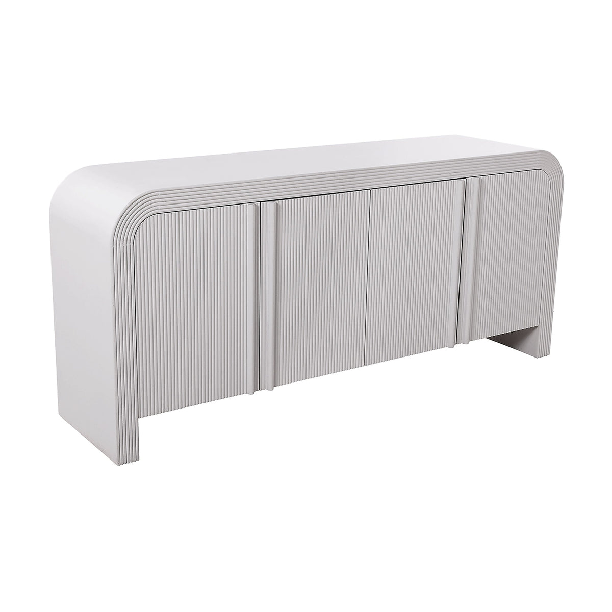 Chloe Channel Buffet Ivory and White Oak
