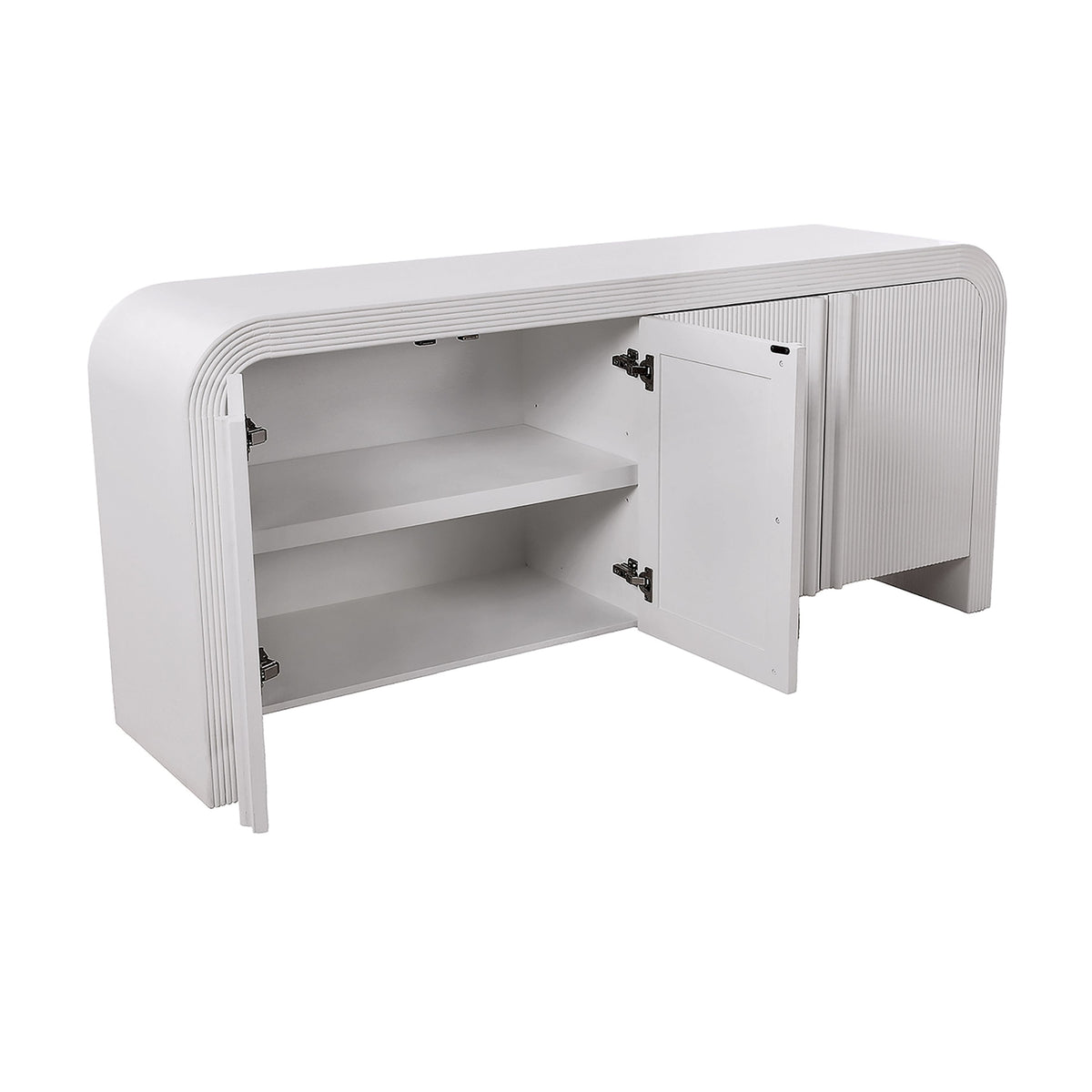 Chloe Channel Buffet Ivory and White Oak