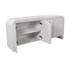 Chloe Channel Buffet Ivory and White Oak