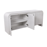 Chloe Channel Buffet Ivory and White Oak