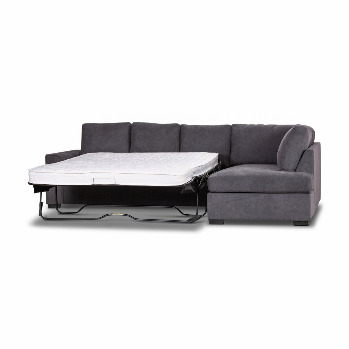 Christo 3 Seater Sofa Bed RHF Chaise Lounge Dark Grey