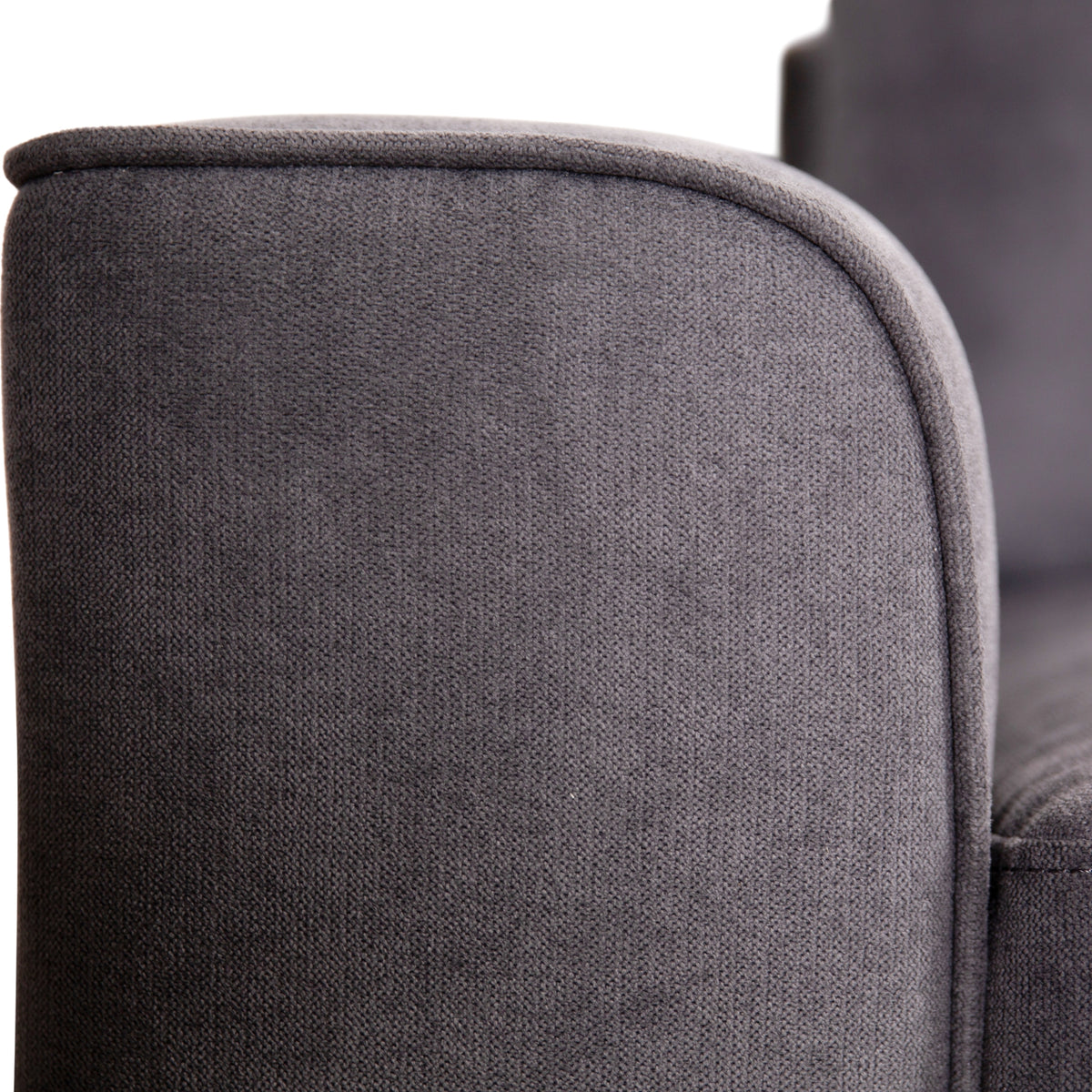 Christo 3 Seater Sofa LHF Chaise Lounge Dark Grey