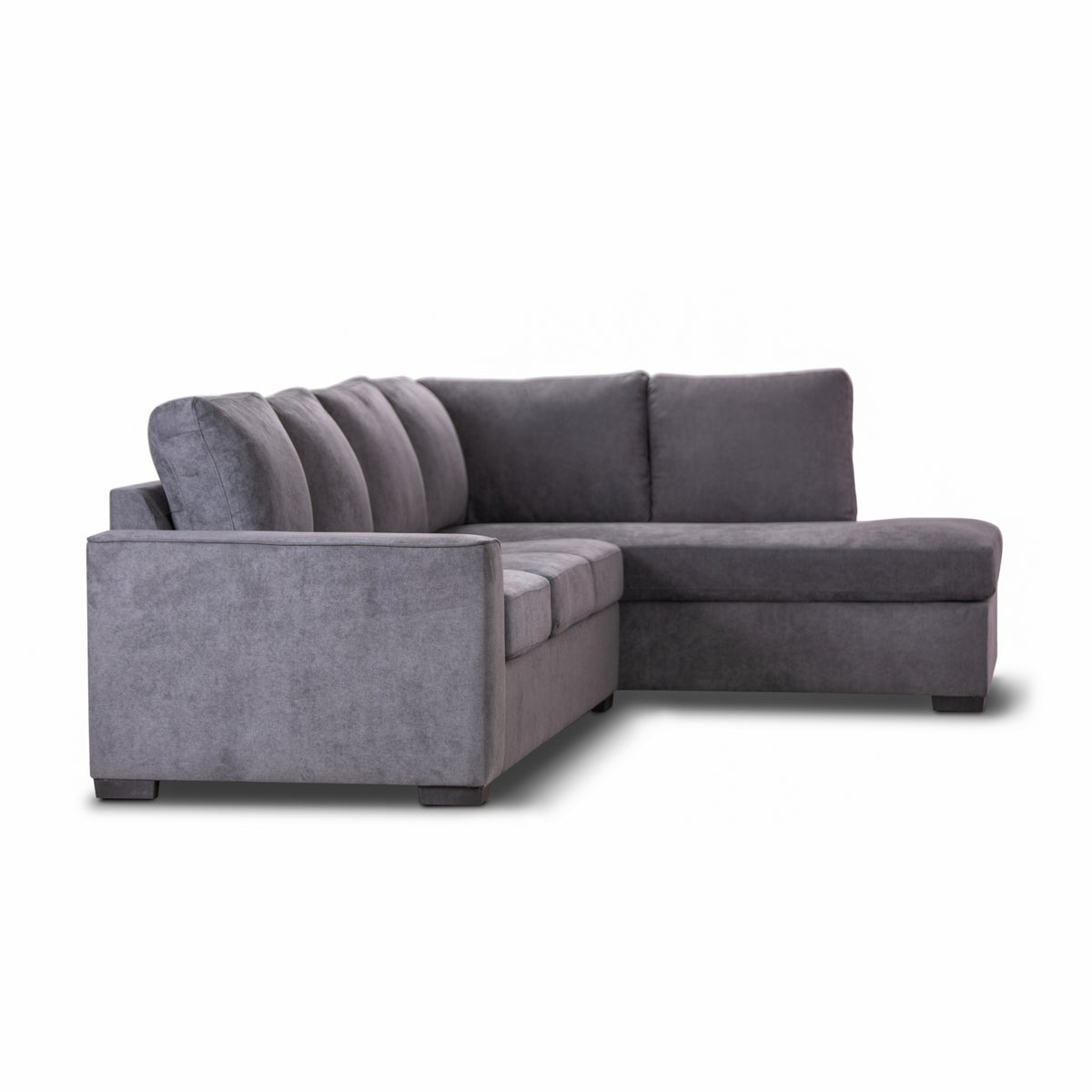 Christo 3 Seater Sofa RHF Chaise Lounge Dark Grey
