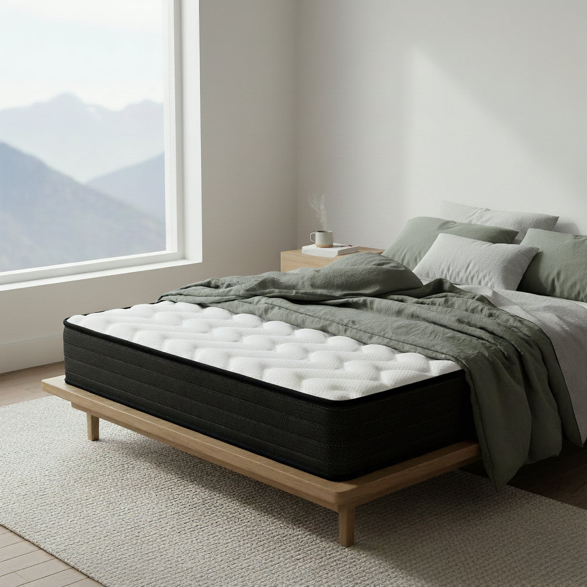 Classic Comfort Mattress Medium Spring Pocket Coil King Single 