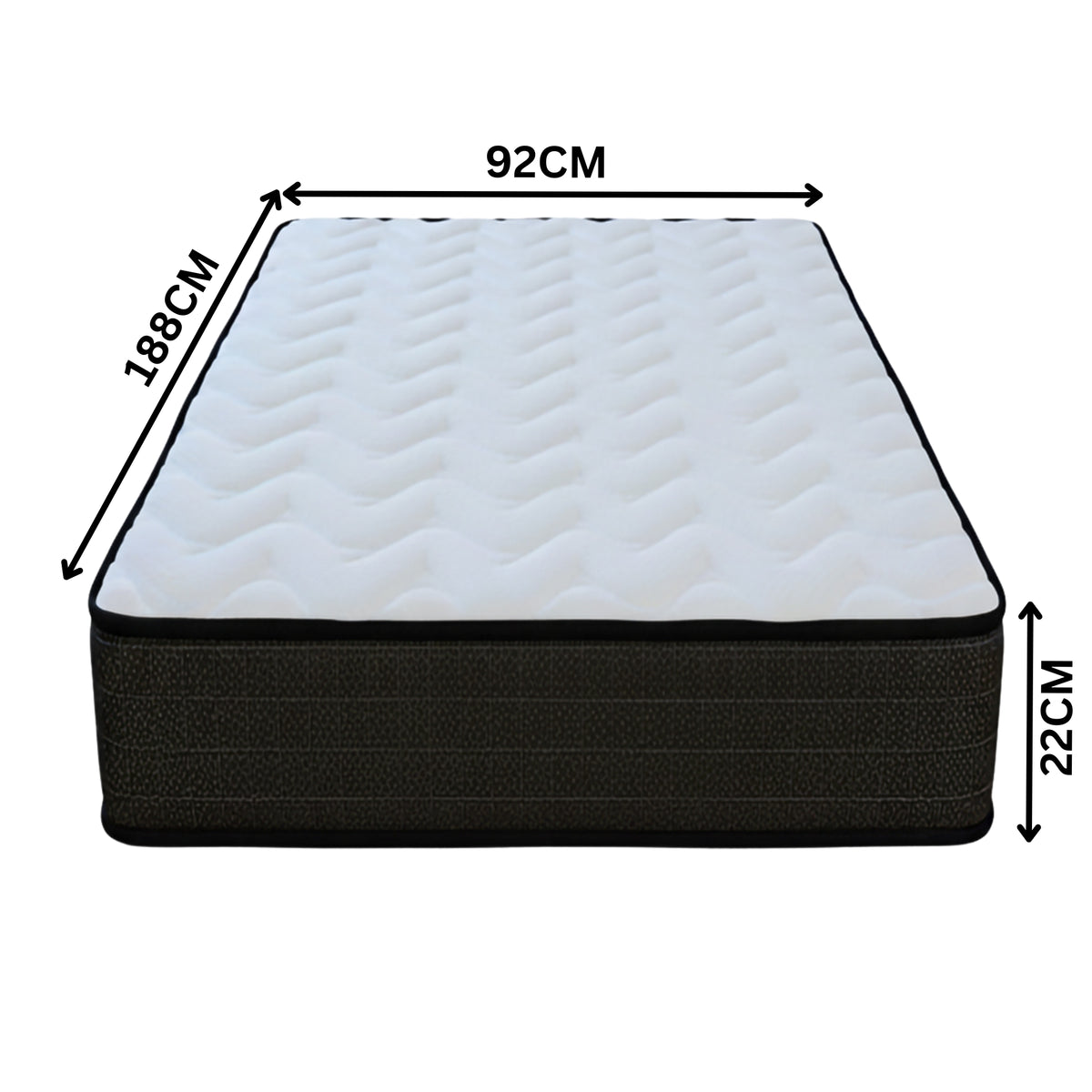 Classic Comfort Mattress Medium Spring Pocket Coil Single 