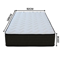 Classic Comfort Mattress Medium Spring Pocket Coil Single 
