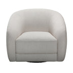 Cleopatra 1 Seater Swivel Fabric Sofa Lounge Linen Grey