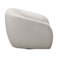 Cleopatra 1 Seater Swivel Fabric Sofa Lounge Linen Grey