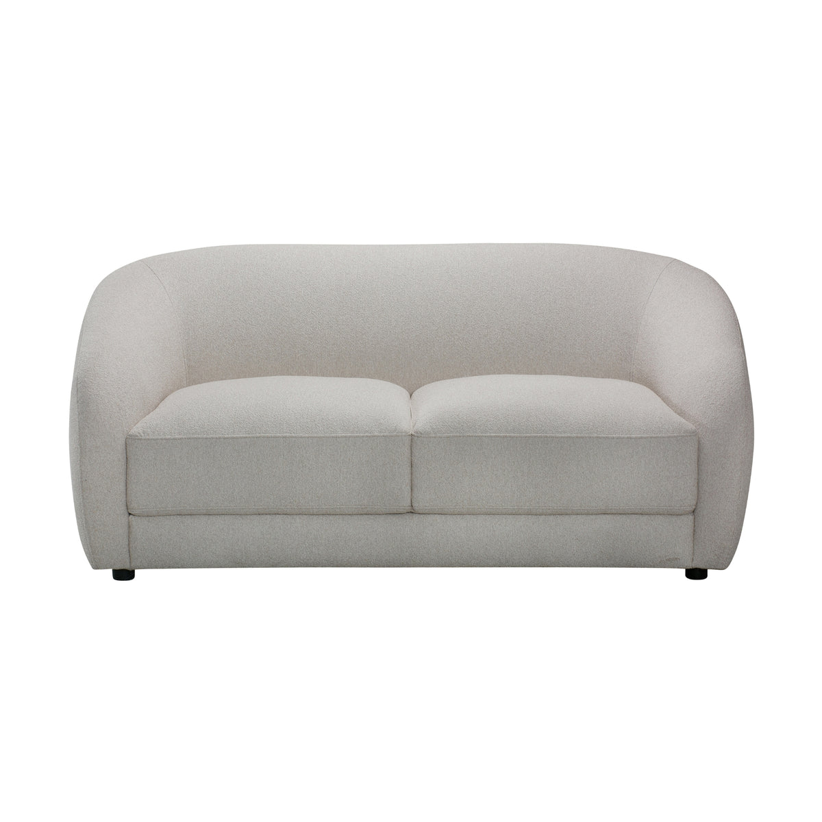 Cleopatra 2 Seater Fabric Sofa Lounge Linen Grey