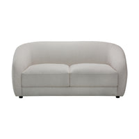 Cleopatra 2 Seater Fabric Sofa Lounge Linen Grey