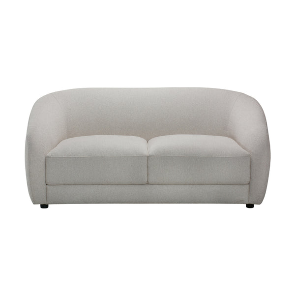 Cleopatra 2 Seater Fabric Sofa Lounge Linen Grey