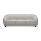 Cleopatra 3 Seater Fabric Sofa Lounge Linen Grey