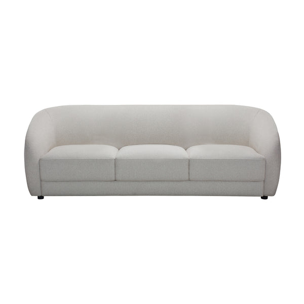 Cleopatra 3 Seater Fabric Sofa Lounge Linen Grey