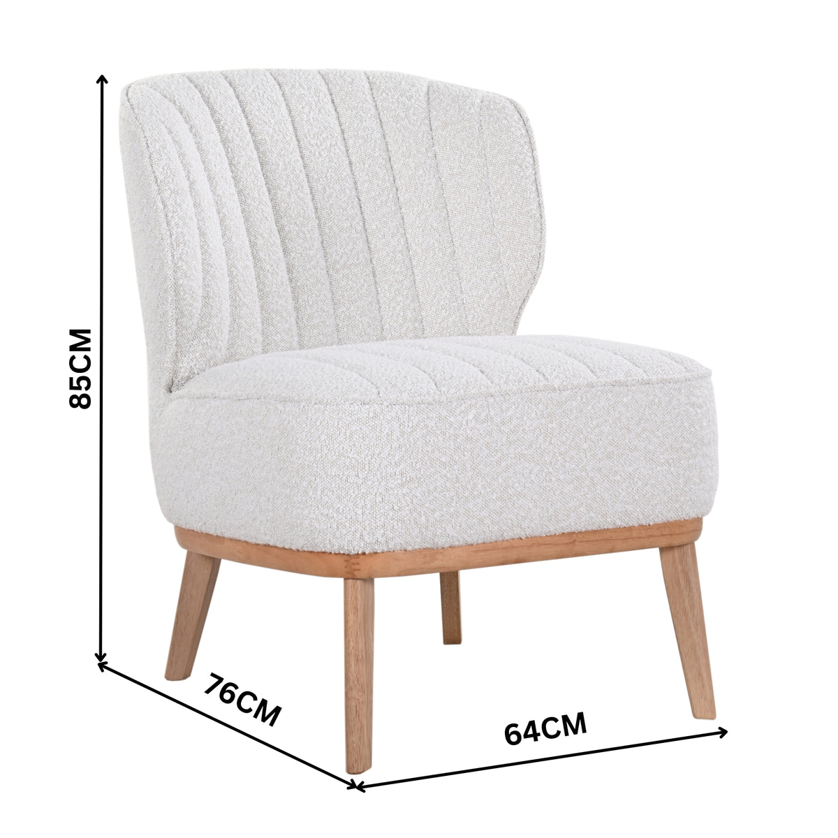 Clive Occasional Fabric Chair Beige