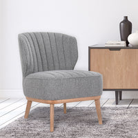 Clive Occasional Fabric Chair Grey