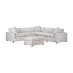 Cloud 4 Seater Modular Corner Sofa Lounge with Ottoman Beige