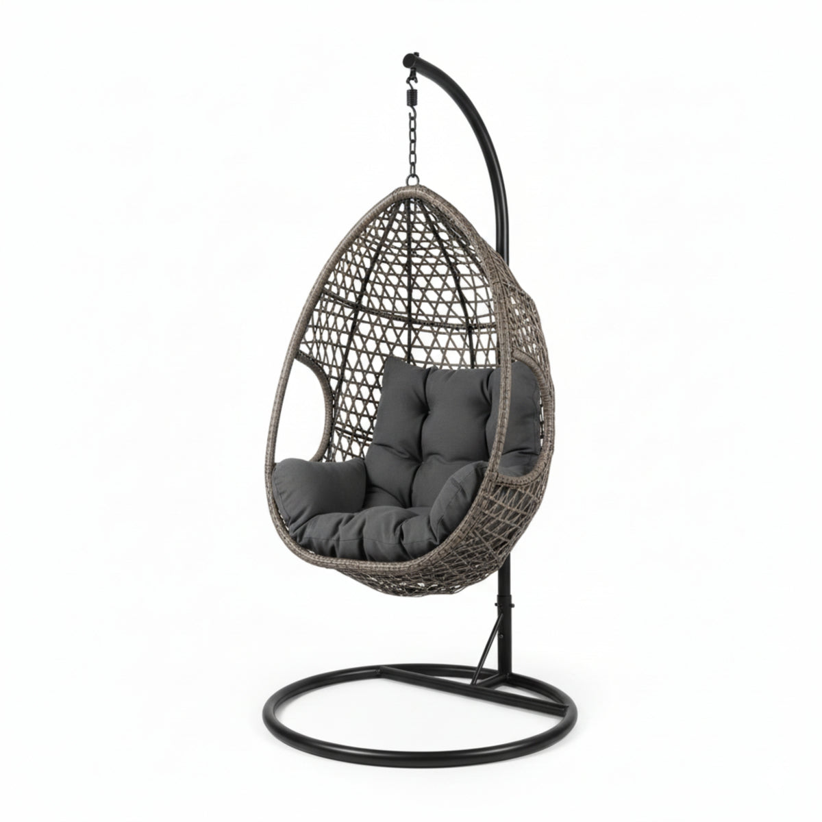 Cocoon Swing Hanging Pod Chair Daybed Grey