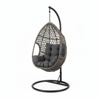 Cocoon Swing Hanging Pod Chair Daybed Grey