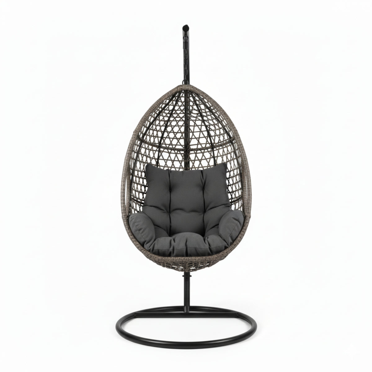 Cocoon Swing Hanging Pod Chair Daybed Grey