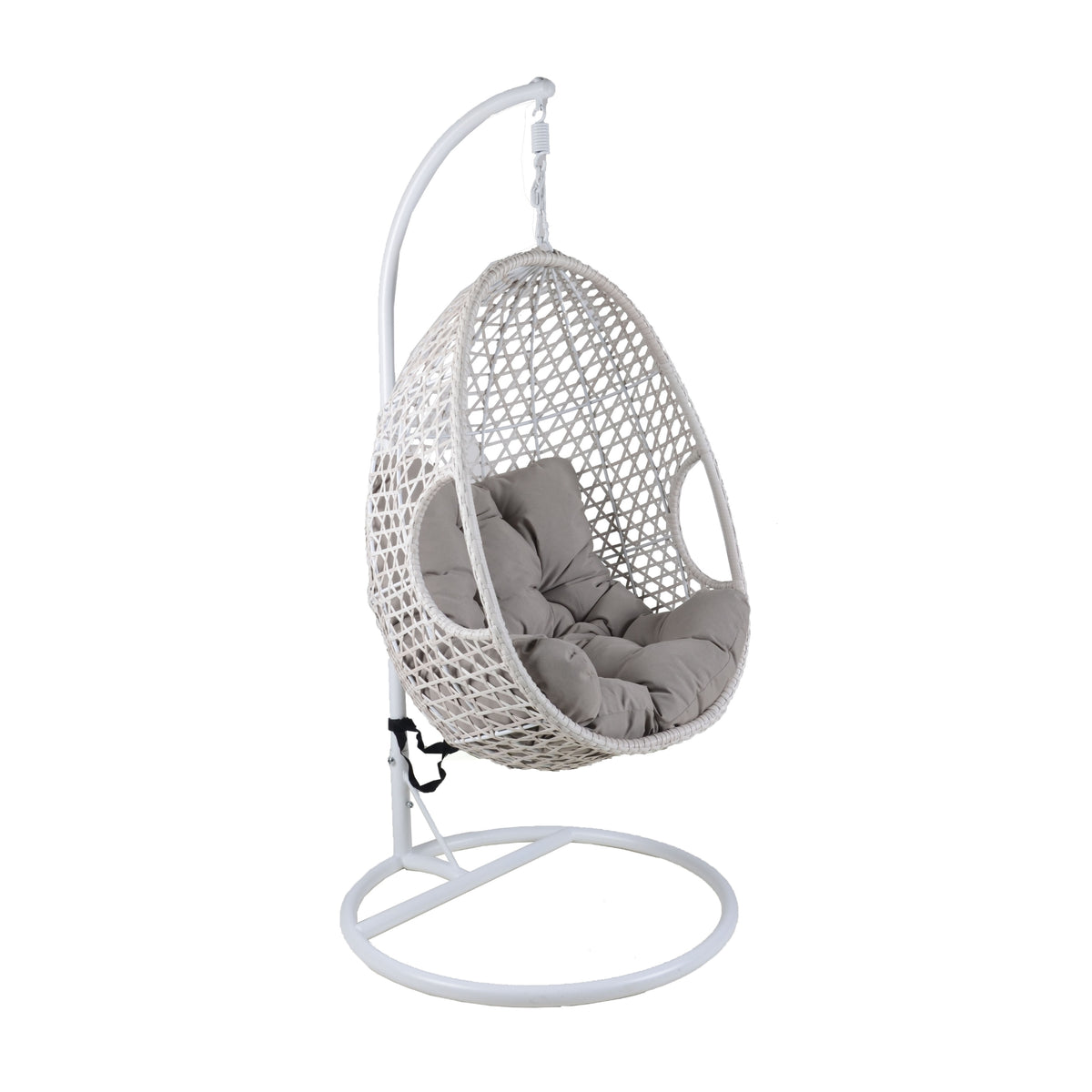 Cocoon Swing Hanging Pod Chair Daybed White