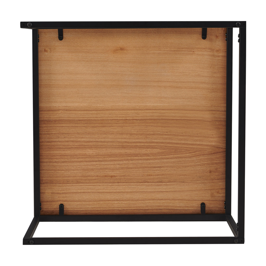 Cooper Set Of 2 Nesting Square Coffee Tables Oak 