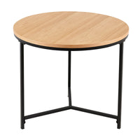 Cooper Set Of 3 Nesting Round Coffee Tables Oak 