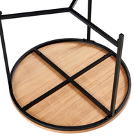 Cooper Set Of 3 Nesting Round Coffee Tables Oak 