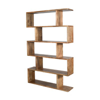 Corizon 120cm 5 Tier Bookshelf Storage Book Case Shelf Oak