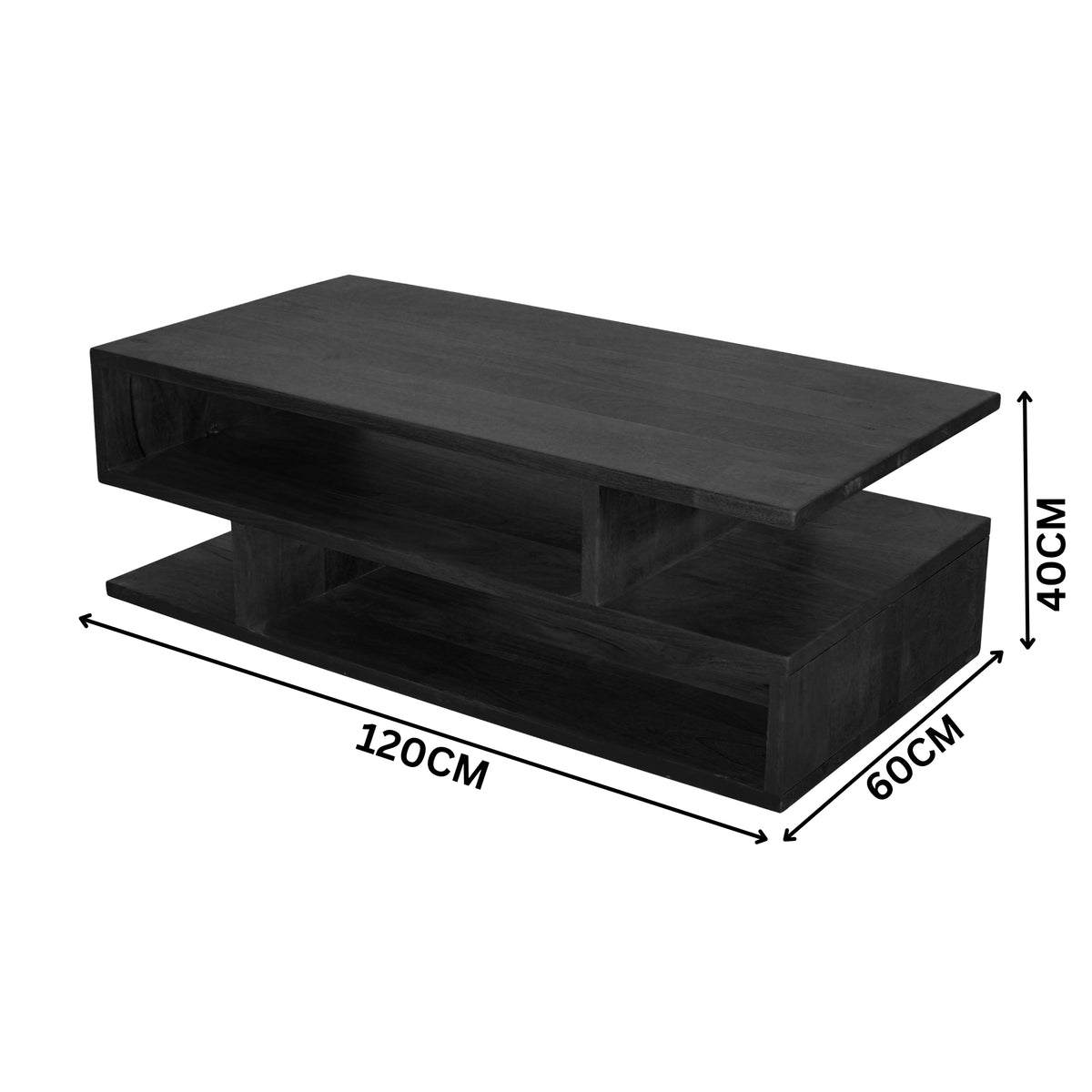 Corizon 120cm Coffee Table Black