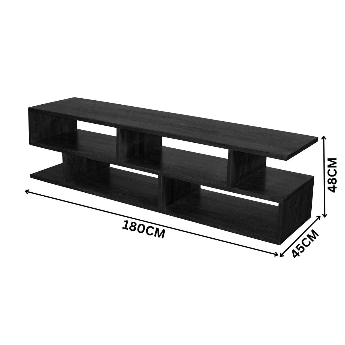 Corizon 180cm ETU Entertainment TV Unit Black
