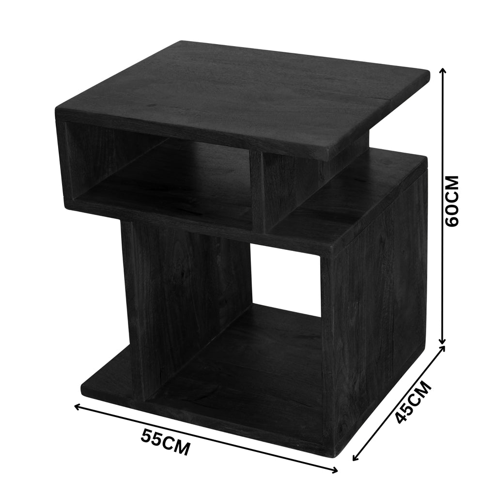 Corizon 55cm Lamp Table Black
