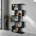 Corizon 80cm 5 Tier Bookshelf Storage Book Case Shelf Black