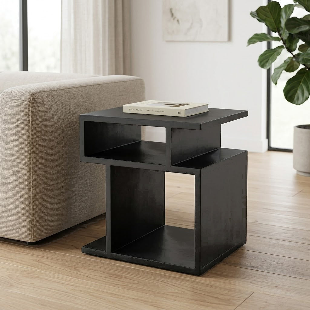 Corizon 55cm Lamp Table Black