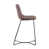 Cornwall 2pc Set PU Barstool Bar Chair Brown
