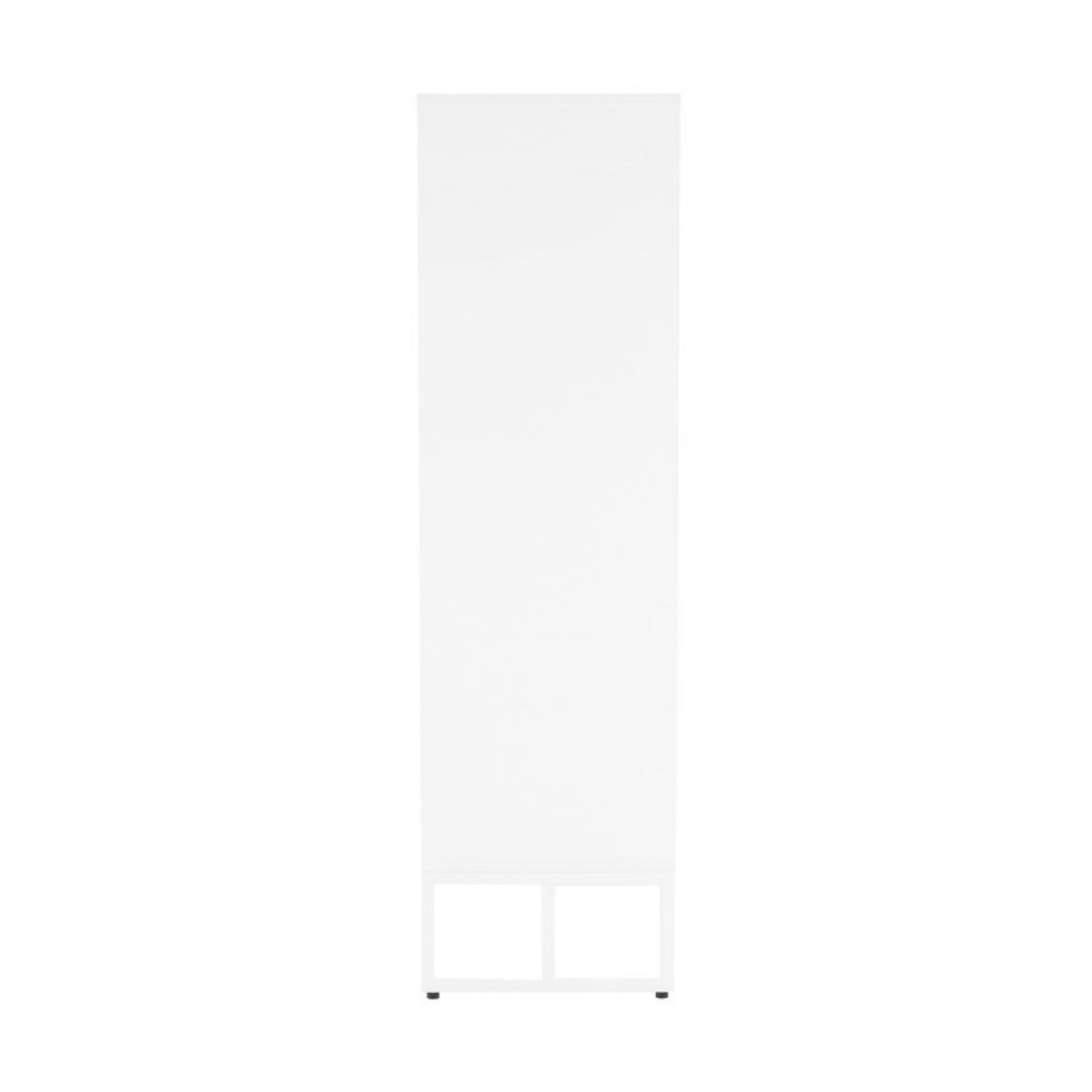 Cortez 100cm Highboard Storage Cabinet White, side view
