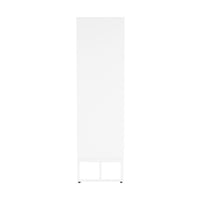 Cortez 100cm Highboard Storage Cabinet White, side view
