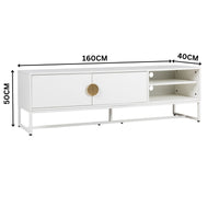 Cortez 160cm ETU Entertainment TV Unit White — dimensions diagram