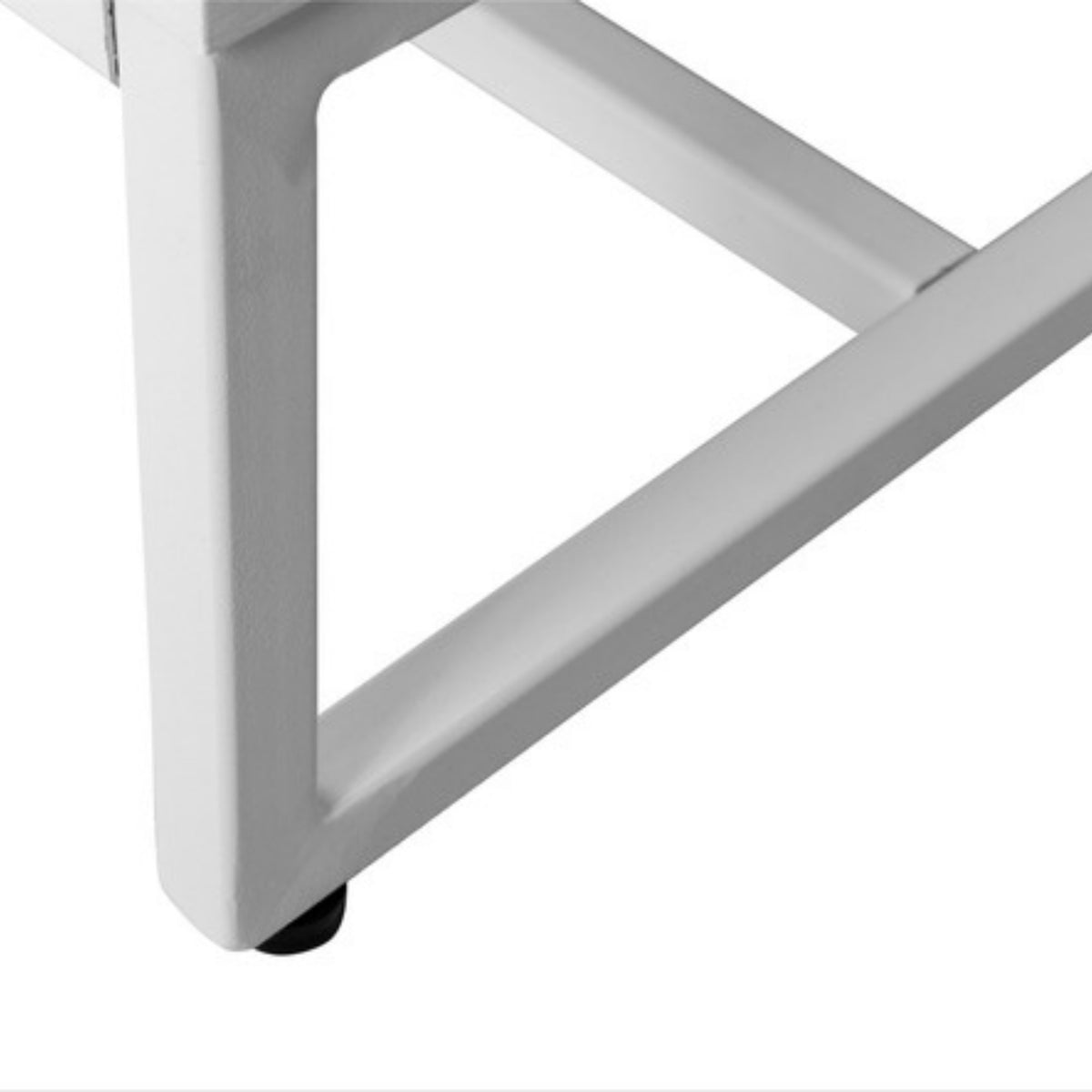 Cortez 160cm ETU Entertainment TV Unit White, close-up of the metal frame