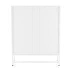 Cortez 80cm Tallboy Chest of 4 Drawers White, rear view