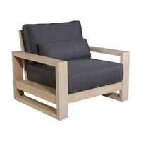 Cuban 1  Seater Outdoor Armchair Timber Chair