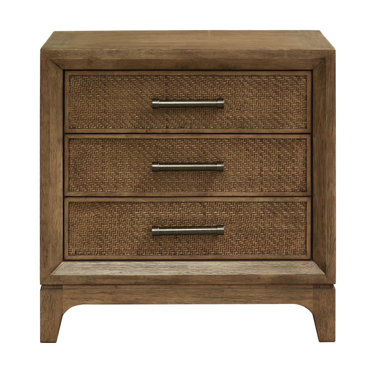 Cypress Bedside Table 3 Drawer Natural 