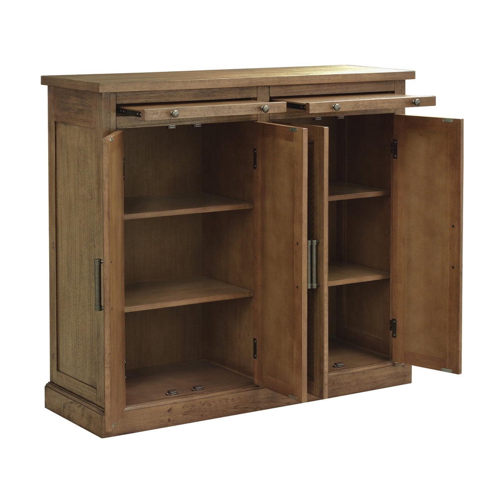 Cypress Storage Cabinet 4 Doors Natural