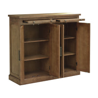 Cypress Storage Cabinet 4 Doors Natural