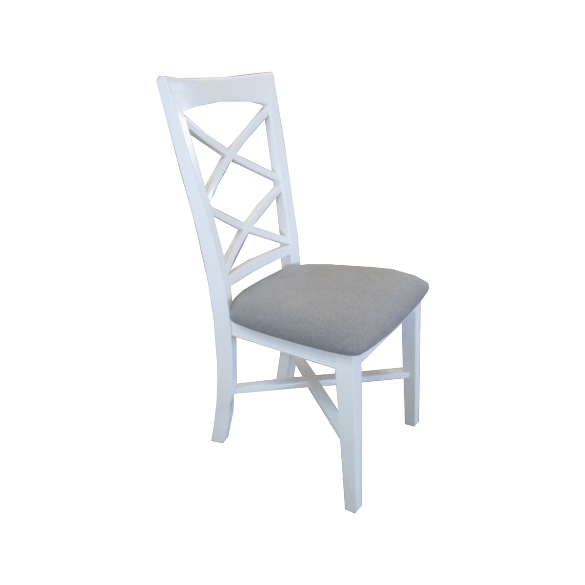 Daisy Dining Chair Set of 2 Solid Acacia Timber Wood Hampton Furniture - White