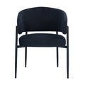 Dalca Dining Chair Black with Black Frame