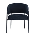 Dalca Dining Chair Black with Black Frame