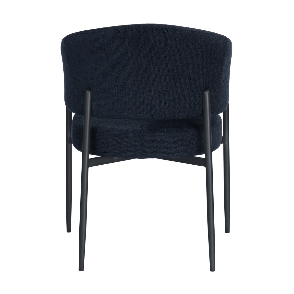 Dalca Dining Chair Black with Black Frame