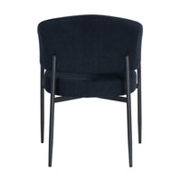 Dalca Dining Chair Black with Black Frame