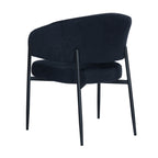 Dalca Dining Chair Black with Black Frame